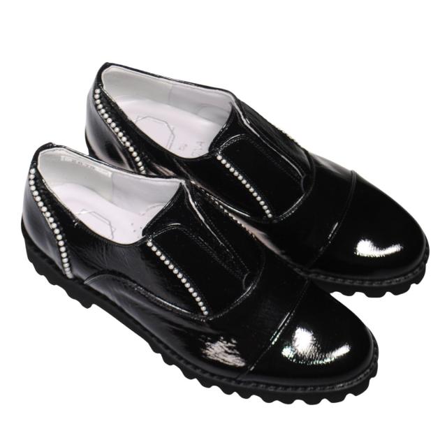 【靴のHOSHIKAWA】  『Dona Miss 2070』 ドナミス ローファー 21.5cm〜24.5cm EEE クロエナメル カジュアル レディース スリッポン 日本製 厚底