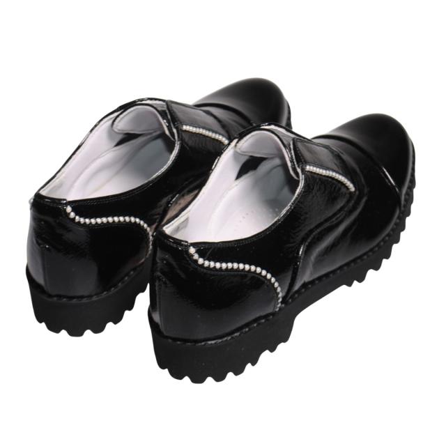 【靴のHOSHIKAWA】  『Dona Miss 2070』 ドナミス ローファー 21.5cm〜24.5cm EEE クロエナメル カジュアル レディース スリッポン 日本製 厚底