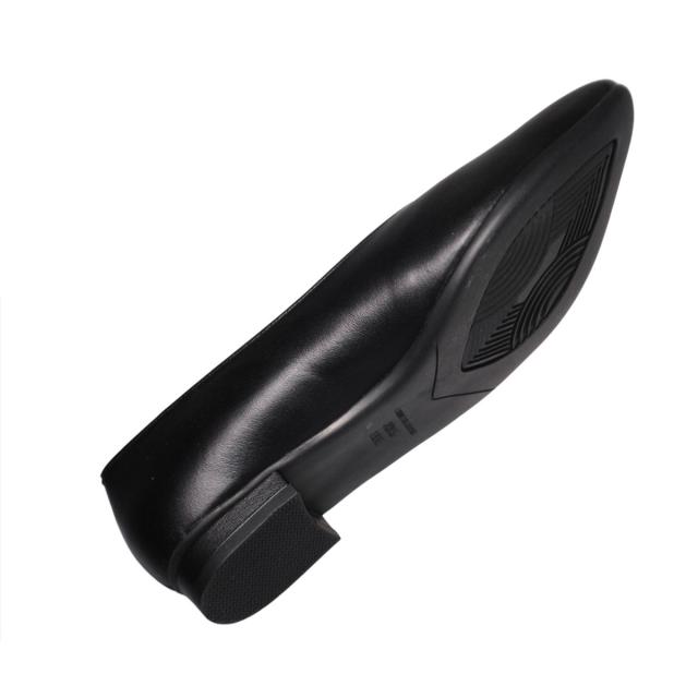 【靴のHOSHIKAWA】  『Dona Miss 2473』 ドナミス パンプス 21.5cm〜24.5cm EEE ブラック レディース ローヒール ポインテッドトゥ 幅広 牛革 国産