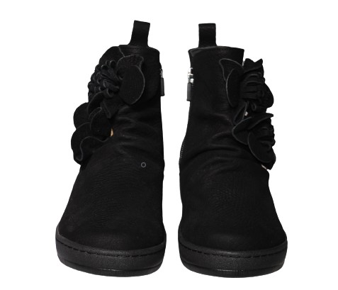 【靴のHOSHIKAWA】  『hatchi 2577』 ハッチ ショートブーツ 22.5cm〜24.5cm レディース 内側ファスナー 厚底 ショート丈 ブーツ 本革 国産 秋冬