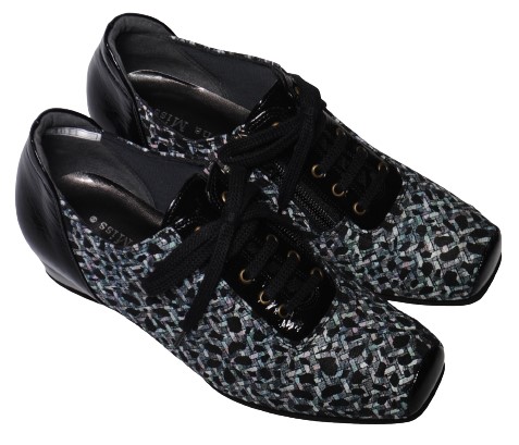 【靴のHOSHIKAWA】  『Dona Miss 4011』 ドナミス レースアップ 21.5cm〜25cm EEE ブラックC レディース カジュアル レザーシューズ 国産 天然皮革