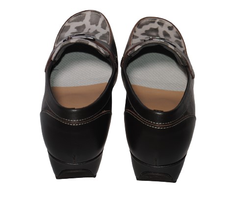 【靴のHOSHIKAWA】  『VITA NOVA 9912』 ヴィタノバ ローファー 21.5cm〜24.5cm レディース  エナメル ダークブラウンC スクエアトゥ ローヒール 日本製 牛革