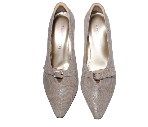 【靴のHOSHIKAWA】  『Dona Miss 9929』 21.5cm〜25cm EEE ドナミス パンプス レディース グレージュ ウェッジソール インヒール 本革 日本製