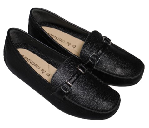 【靴のHOSHIKAWA】  『to be continued 70022』 22.5cm〜24.5cm EEE レディース ドライビングシューズ ブラック スリッポン 牛革 カジュアル オールシーズン