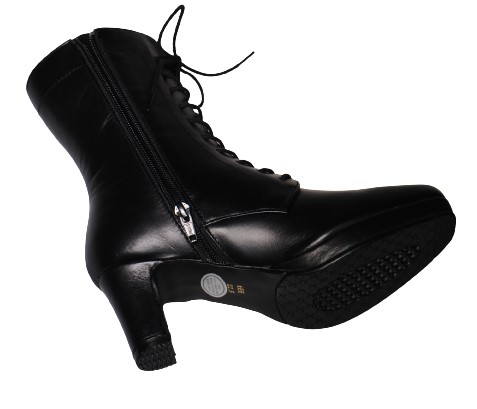 【靴のHOSHIKAWA】  『Yukiko Kimijima 7769』 ユキコキミジマ ミドルブーツ 22cm〜24.5cm EEE レディース ブラックスウェード 内側ファスナー 本革