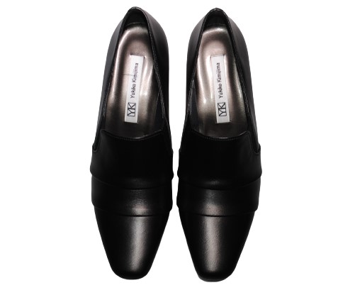 【靴のHOSHIKAWA】  『Yukiko Kimijima 8410』 ユキコキミジマ ブラック 22cm〜24.5cm EEE パンプス レディース ローヒール フォーマル ビジネス 冠婚葬祭 日本製 牛革
