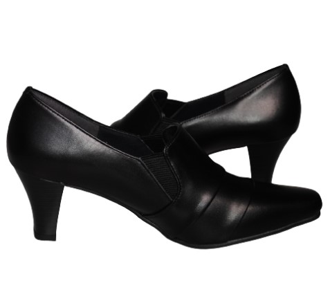 【靴のHOSHIKAWA】  『Yukiko Kimijima 8410』 ユキコキミジマ ブラック 22cm〜24.5cm EEE パンプス レディース ローヒール フォーマル ビジネス 冠婚葬祭 日本製 牛革