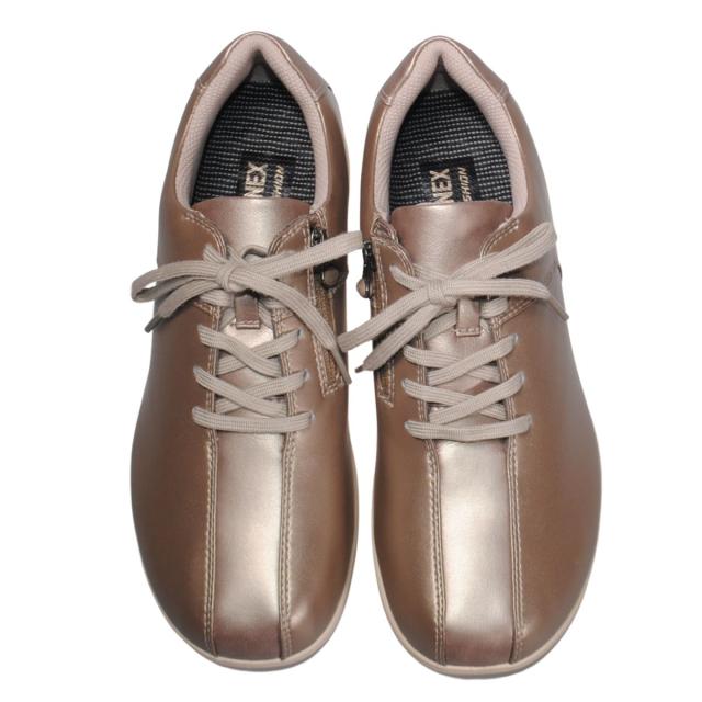 【靴のHOSHIKAWA】  『YONEX SHWLL122』 ヨネックス スニーカー 22cm〜25cm 3.5E レディース  シャンパン ウォーキングシューズ ファスナー 合皮