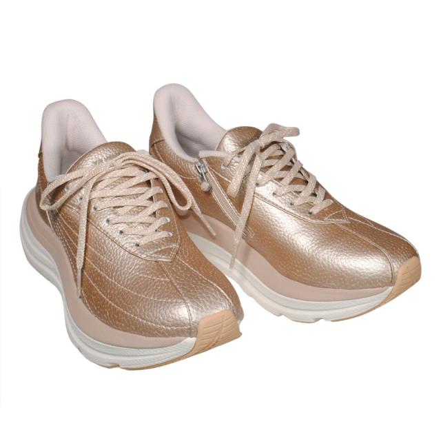 【靴のHOSHIKAWA】  『YONEX SHWL128』 ヨネックス スニーカー 22cm〜25cm 3.5E レディース ゴールド ウォーキングシューズ 合皮 巾広