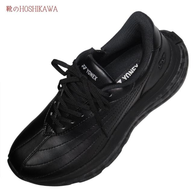 YONEX SHWL128 ヨネックス スニーカー 22cm〜25cm 3.5E レディース ブラック ウォーキングシューズ 合皮 巾広
