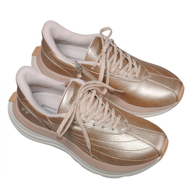【靴のHOSHIKAWA】  『YONEX SHWL128』 ヨネックス スニーカー 22cm〜25cm 3.5E レディース ゴールド ウォーキングシューズ 合皮 巾広