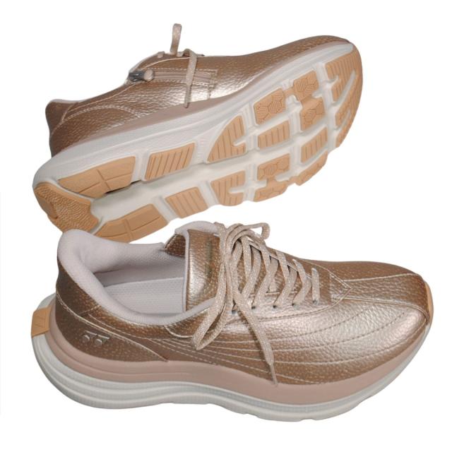 【靴のHOSHIKAWA】  『YONEX SHWL128』 ヨネックス スニーカー 22cm〜25cm 3.5E レディース ゴールド ウォーキングシューズ 合皮 巾広