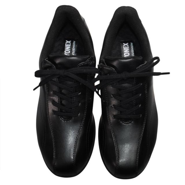 【靴のHOSHIKAWA】  『YONEX SHWL130W』 ヨネックス スニーカー 22cm〜25cm 4.5E レディース ブラック ウォーキングシューズ 合皮 巾広