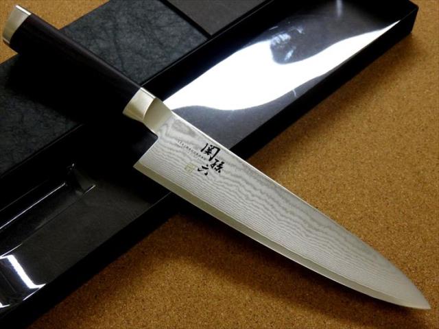 関の刃物 牛刀 210mm 三昧 荒波 コアレス鋼 野菜 肉切 両刃万能洋包丁 【