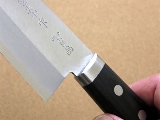 関の刃物 三徳包丁 16.5cm (165mm) 名匠 兼常作 本割込 VG-10 V金10号 SUS410ステンレス鋼 口金付き  黒合板強化木ハンドル 家庭用 肉切りの通販はau PAY マーケット - 関の包丁SKKカトラリー | au PAY マーケット－通販サイト