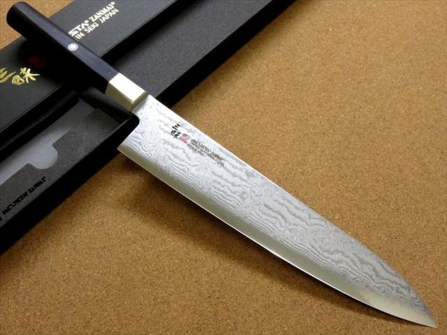 関の刃物 牛刀 240mm 三昧 ハイブリッド スプラッシュ ダマスカス 包丁