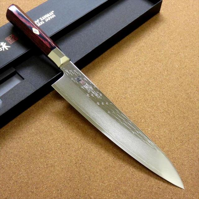 関の刃物 牛刀 21cm (210mm) MCUSTA ZANMAI 三昧 シュープリーム 波目