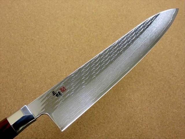 関の刃物 牛刀 240mm 三昧 波目 ダマスカス33層 VG-10 両刃 包丁