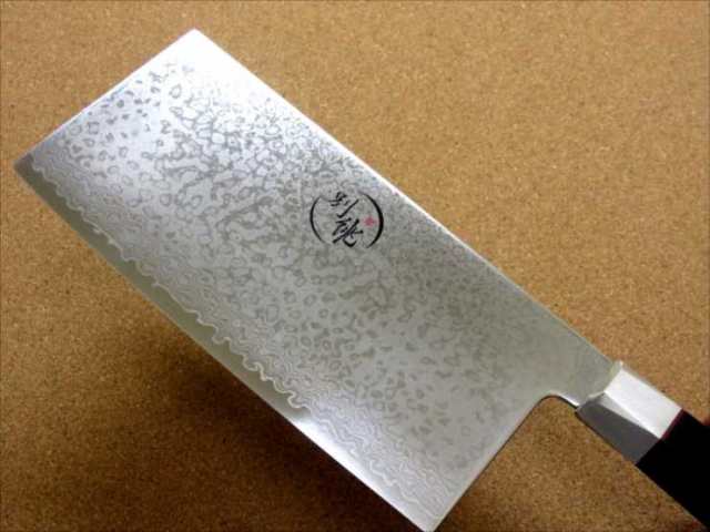 関の刃物 中華包丁 18cm (180mm) MCUSTA ZANMAI 三昧 別誂 ダマスカス