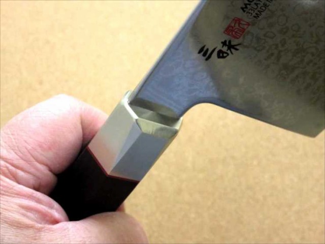 関の刃物 中華包丁 18cm (180mm) MCUSTA ZANMAI 三昧 別誂 ダマスカス 33層鋼 芯金VG-10 ステンレススチール  黒合板ハンドル 最高級 中華｜au PAY マーケット