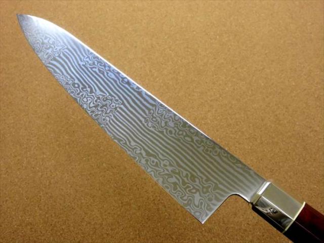 関の刃物 牛刀 180mm 三昧 荒波 コアレス鋼 野菜 肉切 両刃万能洋包丁