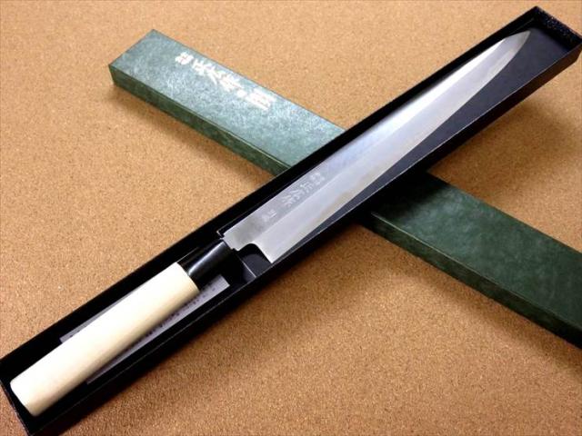 関の刃物 柳刃包丁 300mm 正広作別撰 ハガネ 職人用 片刃 右利き用 正広 包丁 柳刃包丁 30cm (300mm) 正広作別撰 関の刃物 ハガネ
