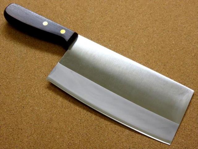 関の刃物 中華包丁 17cm (170mm) 正広 角小型 中厚 本割込三合鋼  MV-85 モリブデンバナジウム SUS 410L ローズウッドハンドル 中華料理に用いられる肉 魚 野菜などを切る身幅の大きい万能包丁 国産日本製の通販は