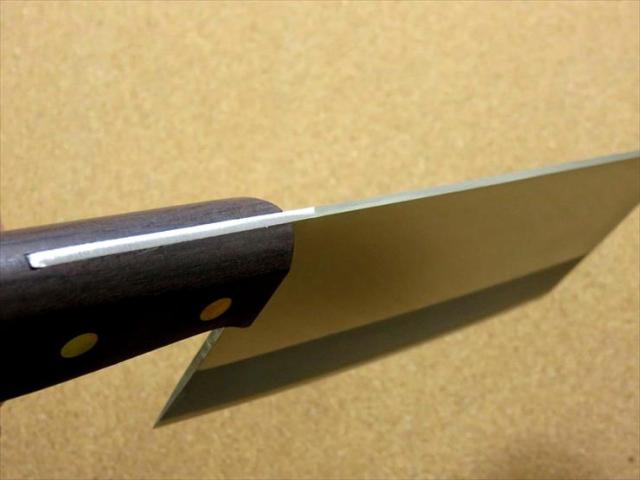 関の刃物 中華包丁 17cm (170mm) 正広 角小型 中厚 本割込三合鋼  MV-85 モリブデンバナジウム SUS 410L ローズウッドハンドル 中華料理に用いられる肉 魚 野菜などを切る身幅の大きい万能包丁 国産日本製の通販は