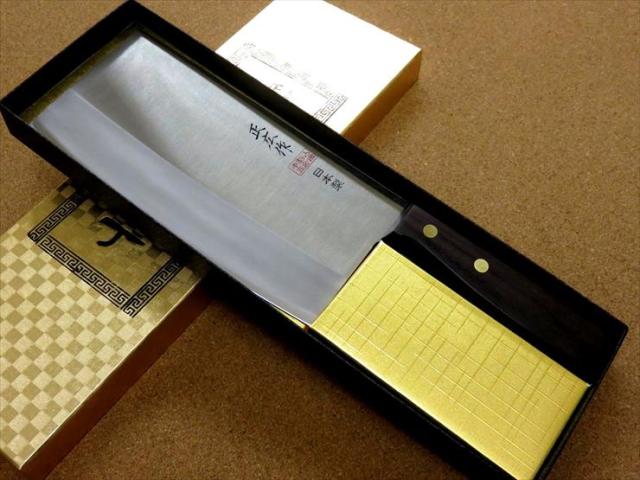 関の刃物 中華包丁 17cm (170mm) 正広 角小型 中厚 本割込三合鋼  MV-85 モリブデンバナジウム SUS 410L ローズウッドハンドル 中華料理に用いられる肉 魚 野菜などを切る身幅の大きい万能包丁 国産日本製の通販は