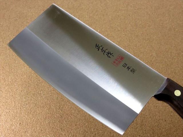 関の刃物 中華包丁 17.5cm (175mm) 正広 角小型 薄口 本割込三合鋼