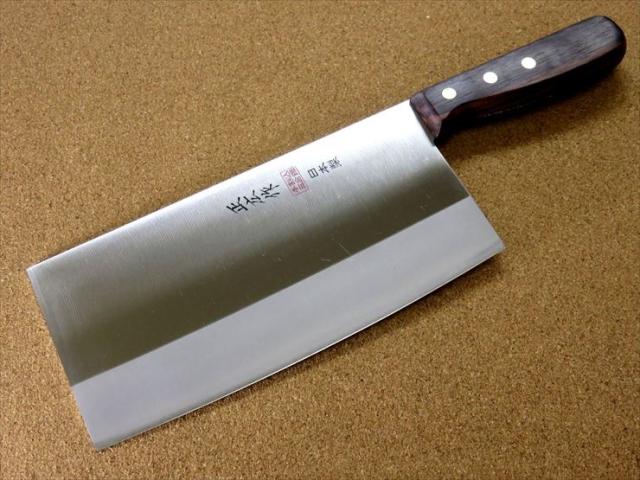関の刃物 中華包丁 19.5cm (195mm) 正広 角小型 薄口 本割込三