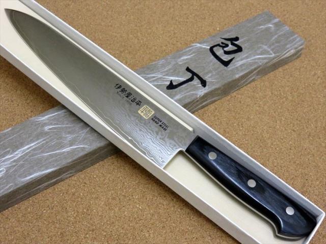 関の刃物 牛刀 21cm (210mm) 伊勢谷治平 V金10号 VG10 鍛錬 ニッケル