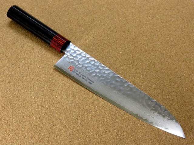 関の刃物 牛刀 21cm (210mm) 伊勢屋 V金10号 VG10 鍛錬 ニッケル