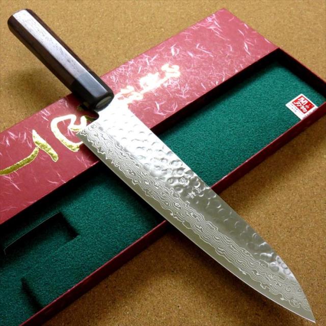 関の刃物 牛刀 180mm ダマスカス 45層 鎚目鍛造 肉 魚 野菜 両刃包丁 関の刃物 牛刀 180mm ダマスカス 45層 鎚目鍛造 肉 魚 野菜 両刃包丁