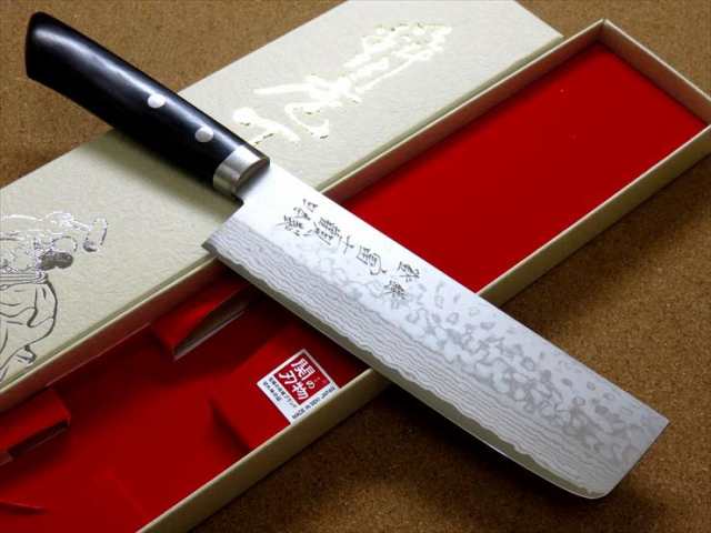 関の刃物 菜切り包丁 16.5cm (165mm) 富士觀 鍛錬 17層ダマスカス VG-10ステンレススチール V金10号 積層強化木ハンドル  家庭用の野菜全般を切る両刃包丁 キャベツの千切り 大根のかつらむきなど 国産日本製の通販はau PAY マーケット - 関の刃物専門店SKKカトラリー  | au ...