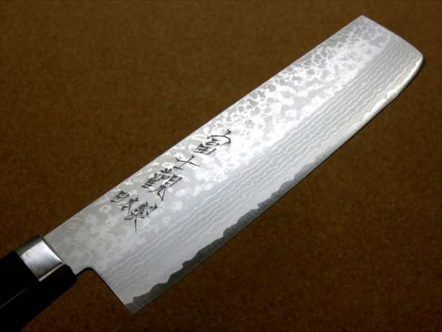 関の刃物 菜切り包丁 16.5cm (165mm) 富士觀 鍛錬 17層ダマスカス VG