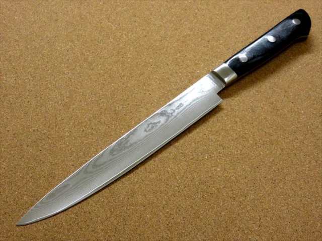 関の刃物 カービングナイフ 20cm (200mm) 濃州正宗作 ダマスカス69層鋼