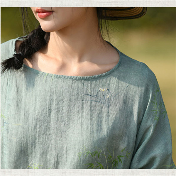 値下げ ワンピース レディース 秋 秋服 天麻 ワンピ ロング 長袖 バンドカラー 花柄 前開き 薄手 ゆったり フラワー パイピングワンピース_8