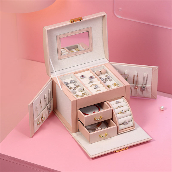 ポイント超超祭 ジュエリーボックス アクセサリーケース 大容量