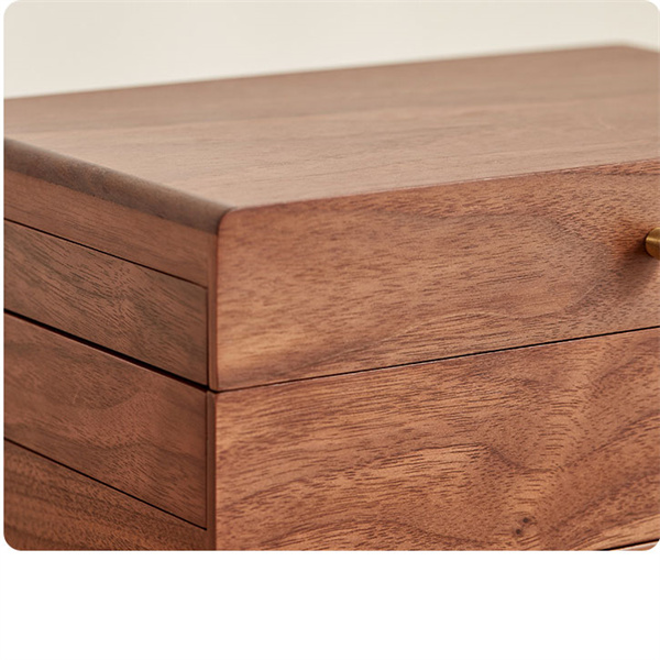 ジュエリーボックス 木製 大容量 3段 引き出し式 ミラー アクセサリー