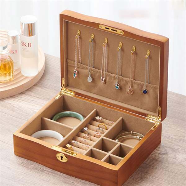アクセサリーケース 宝石箱 ジュエリーボックス 木製 アンティーク風 2