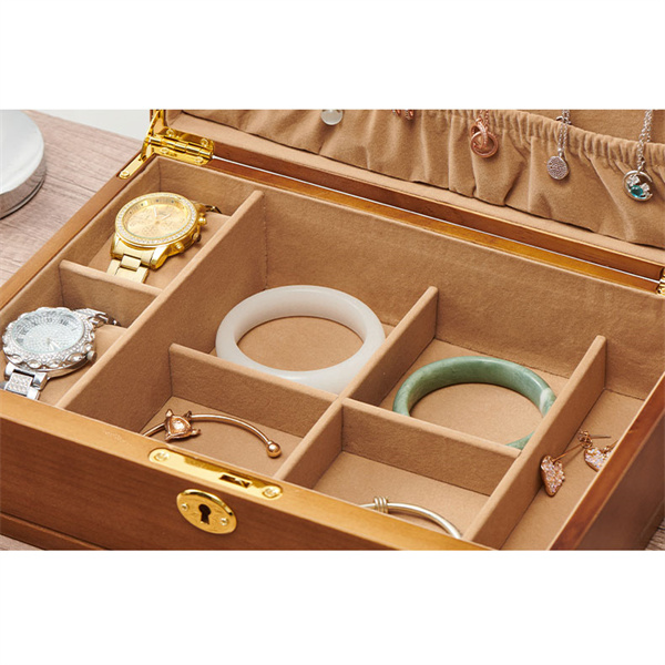 アクセサリーケース 宝石箱 ジュエリーボックス 木製 アンティーク風 2