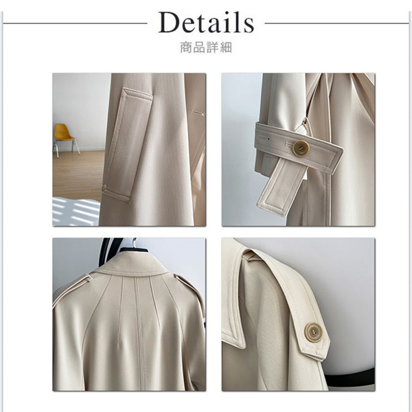 ポイント超超祭利用可 スプリングコート 春新作 トレンチコート