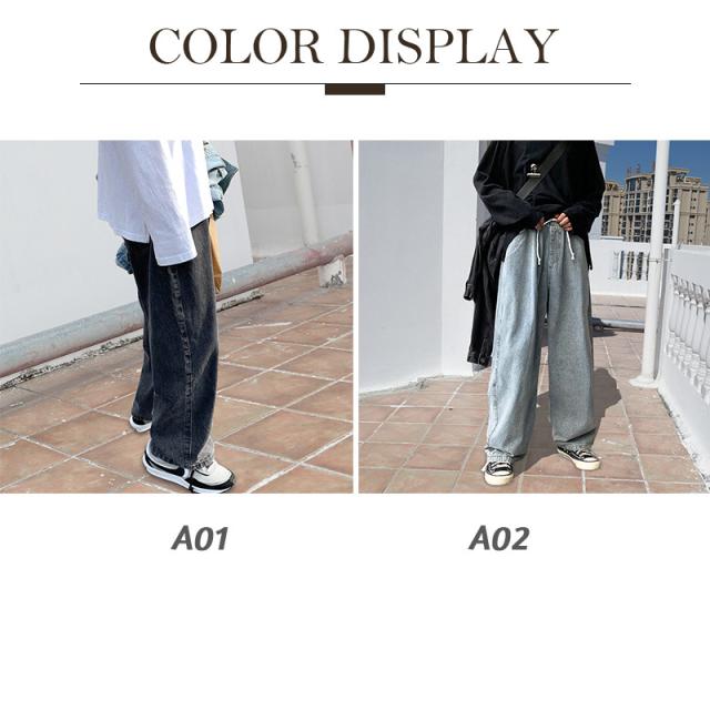 ポイント超超祭 極太 デニムパンツ メンズ ジーンズ ルーズフィット B