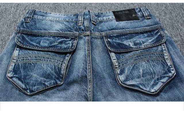 ポイント超超祭 極太 デニムパンツ メンズ ジーンズ ルーズフィット B