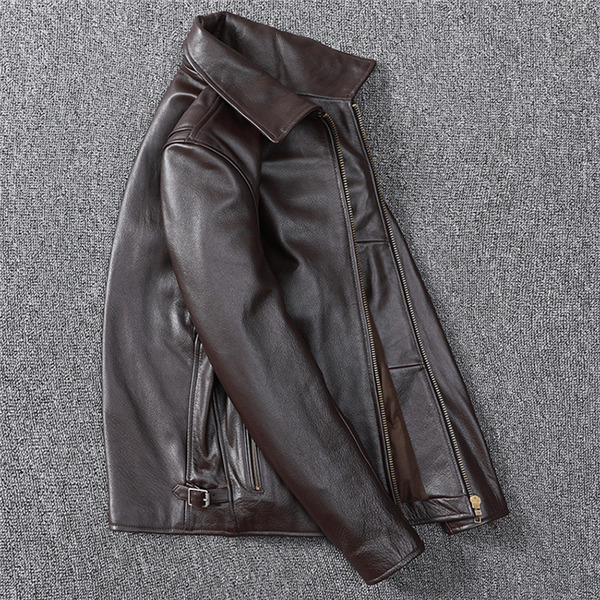 クーポン ライダースジャケット 本革 メンズ ミリタリー シングル