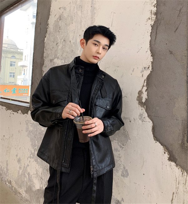 クーポン ライダースジャケット メンズ シングル レザージャケット