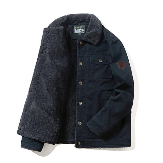 BLUE BLUE  デッキジャケット  裏ボアアウターコート 70%OFFセール】BLUE BLUE(ブルーブルー) ジャーマンクロスデッキ