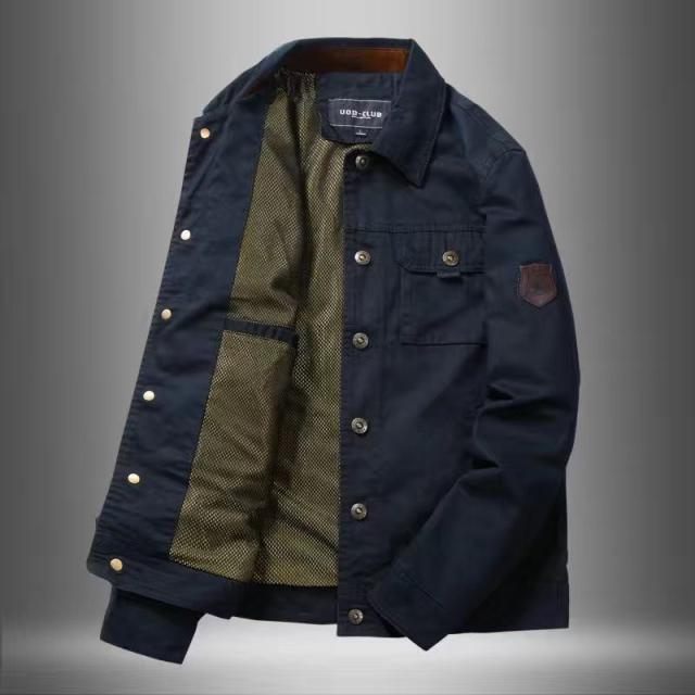 N-1　ネイビー　ジャケット　裏ボア　アウター ボディと同系色の裏ボアを配した新しい『N-1デッキジャケット