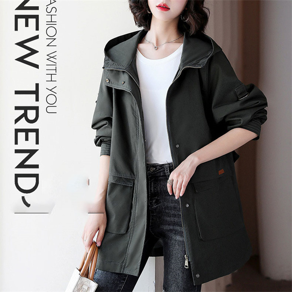 ポイント超超祭 トレンチコート レディース 40代 ミディアム丈